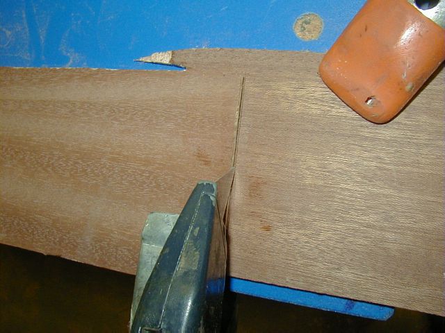 Butt joining plywood for stitch and glue kayaks